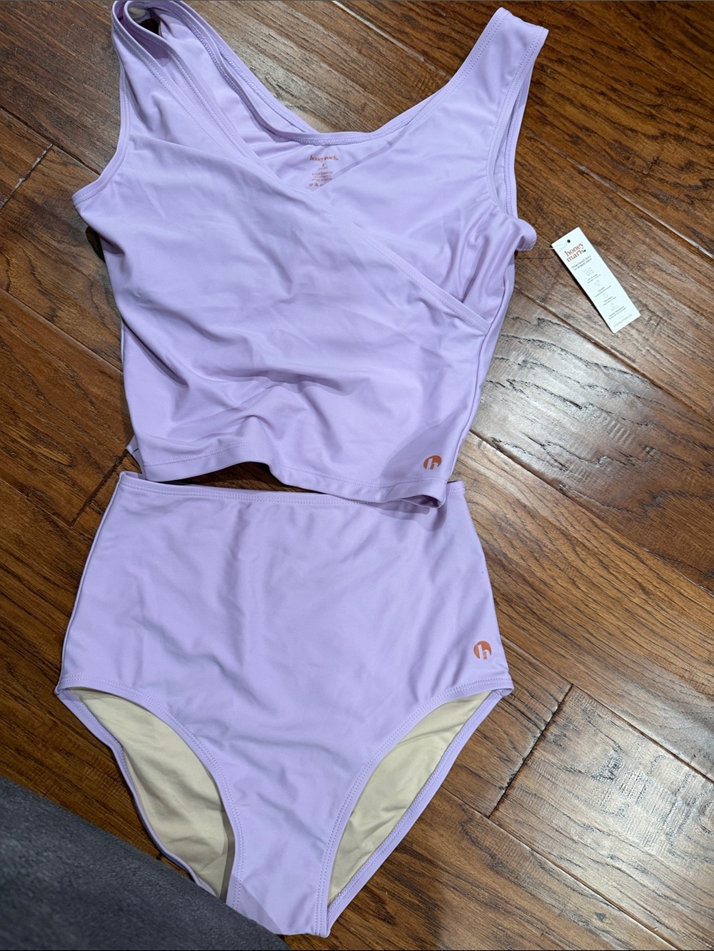 Honey Mark Lilac High-Waist Tank Bikini Set - Women